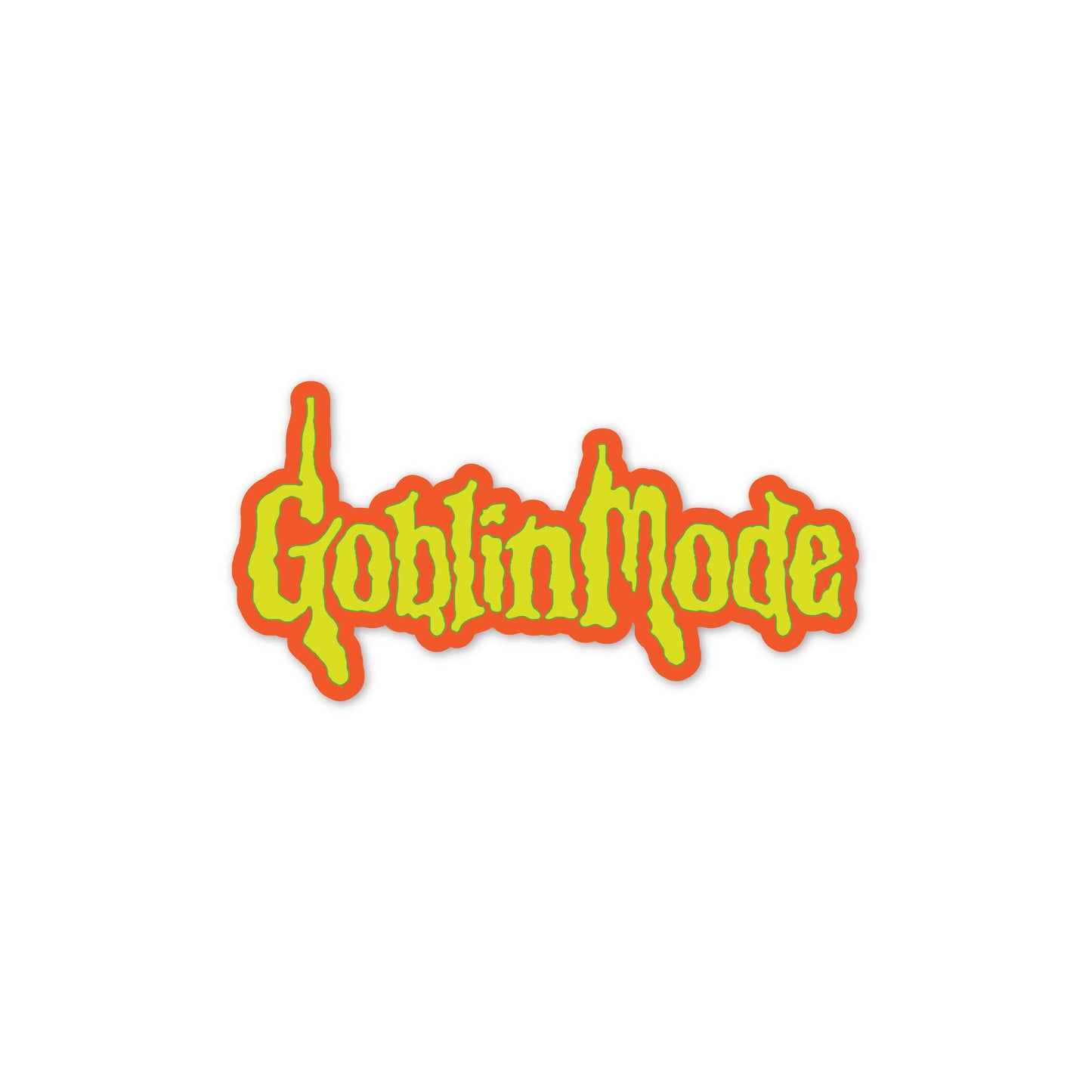 Krystan Saint Cat - Goblin Mode Spooky Goosebumps Vinyl Sticker