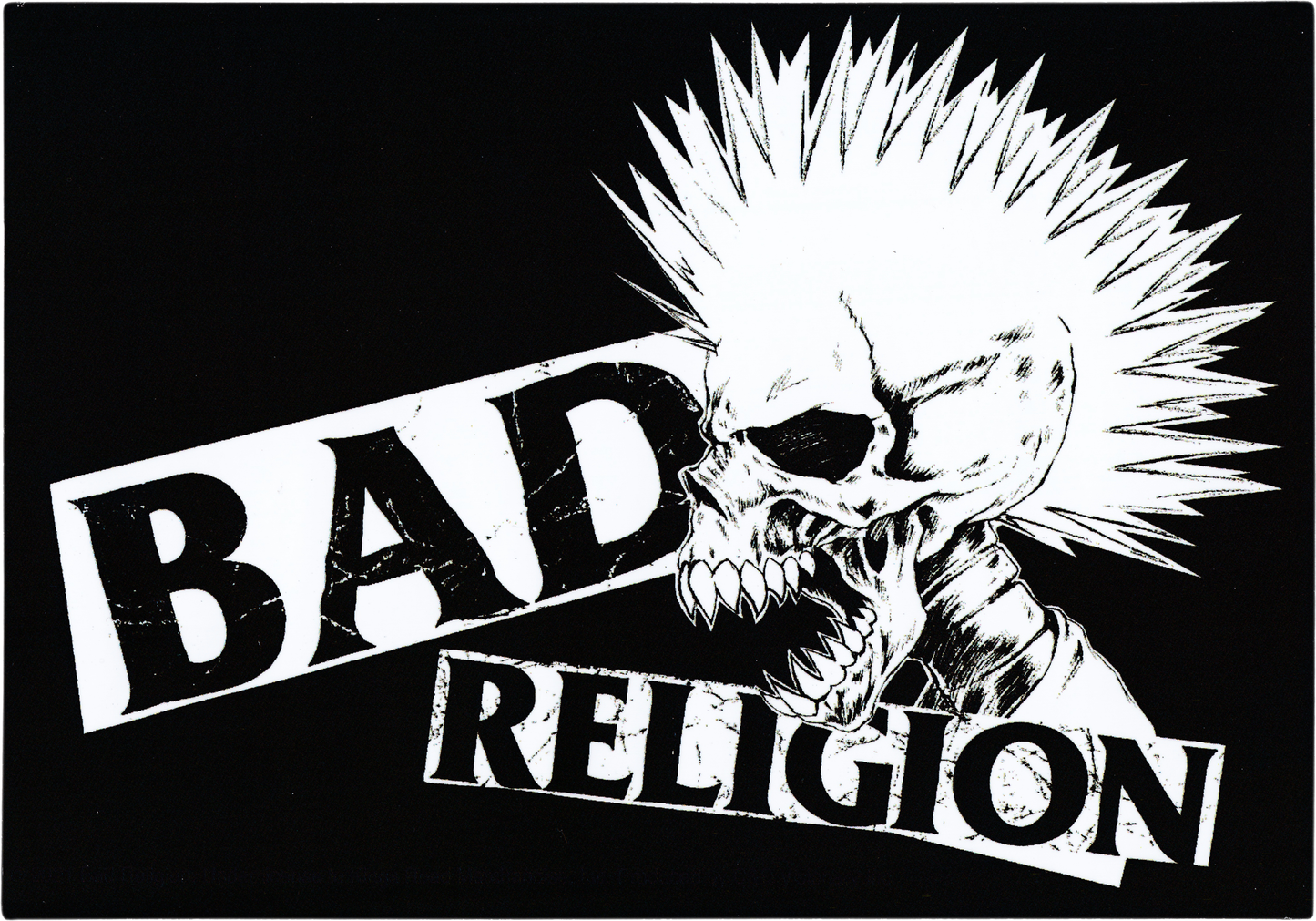 Square Deal Recordings & Supplies - Sticker - Bad Religion - Skull With Mohawk