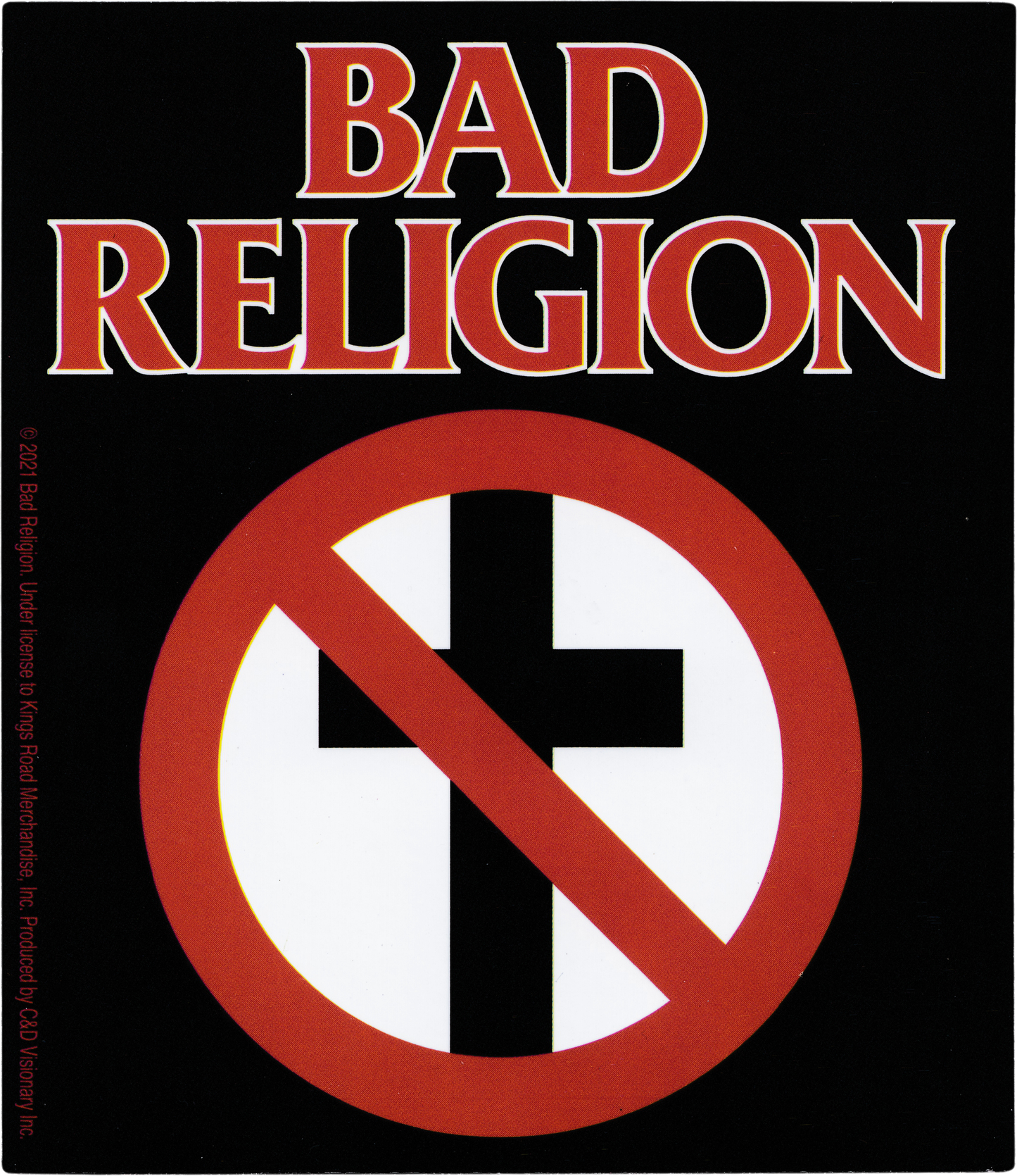 Square Deal Recordings & Supplies - Sticker - Bad Religion - Crossbuster With Logo