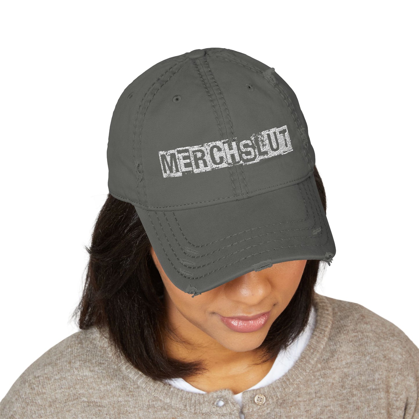 Distressed Dad Hat - MERCHSLUT Embroidered Cap