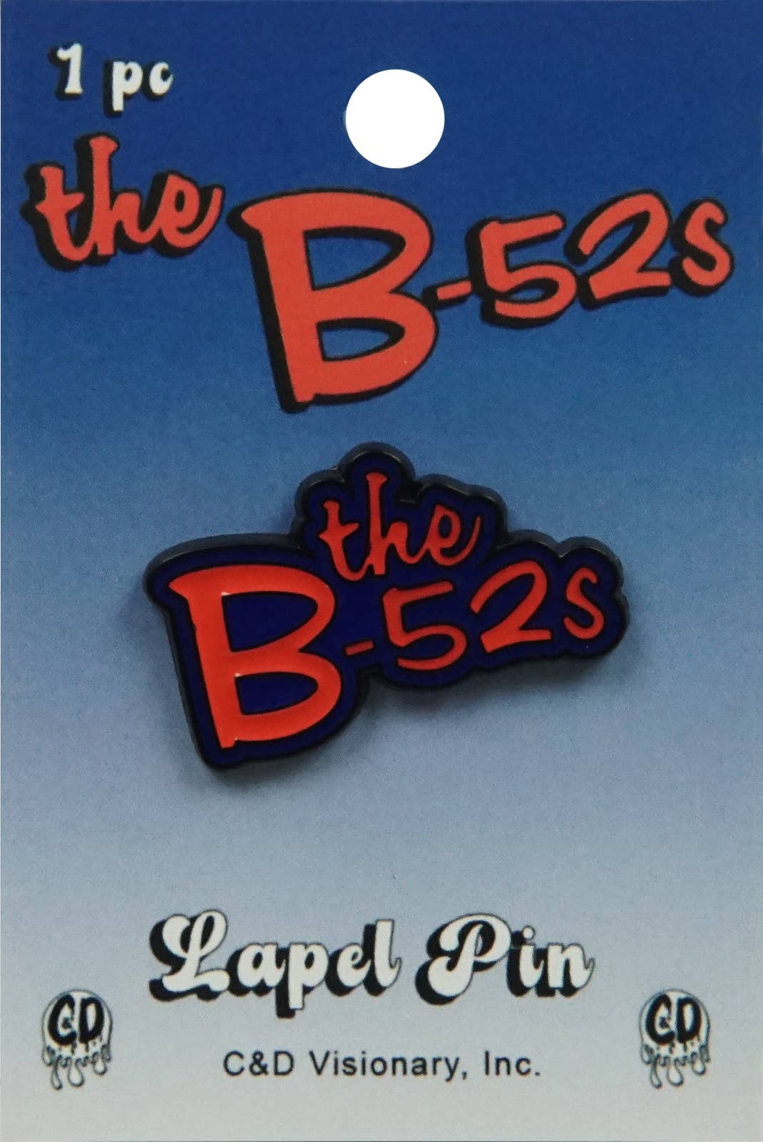 Square Deal Recordings & Supplies - Enamel Pin - B-52s, The - Classic Red Logo