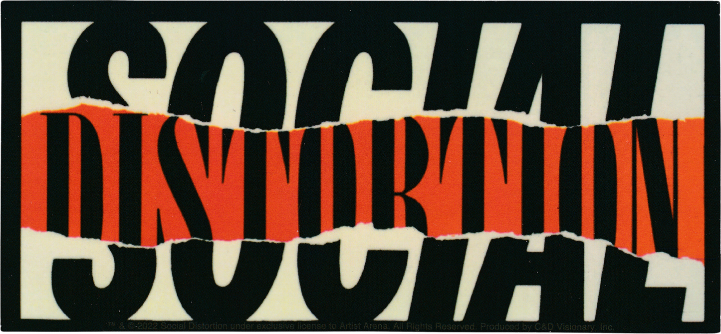 Square Deal Recordings & Supplies - Sticker - Social Distortion - Ripped Logo