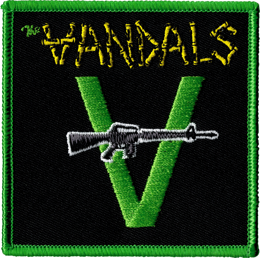 Square Deal Recordings & Supplies - Patch - Vandals, The - "V" Gun Logo
