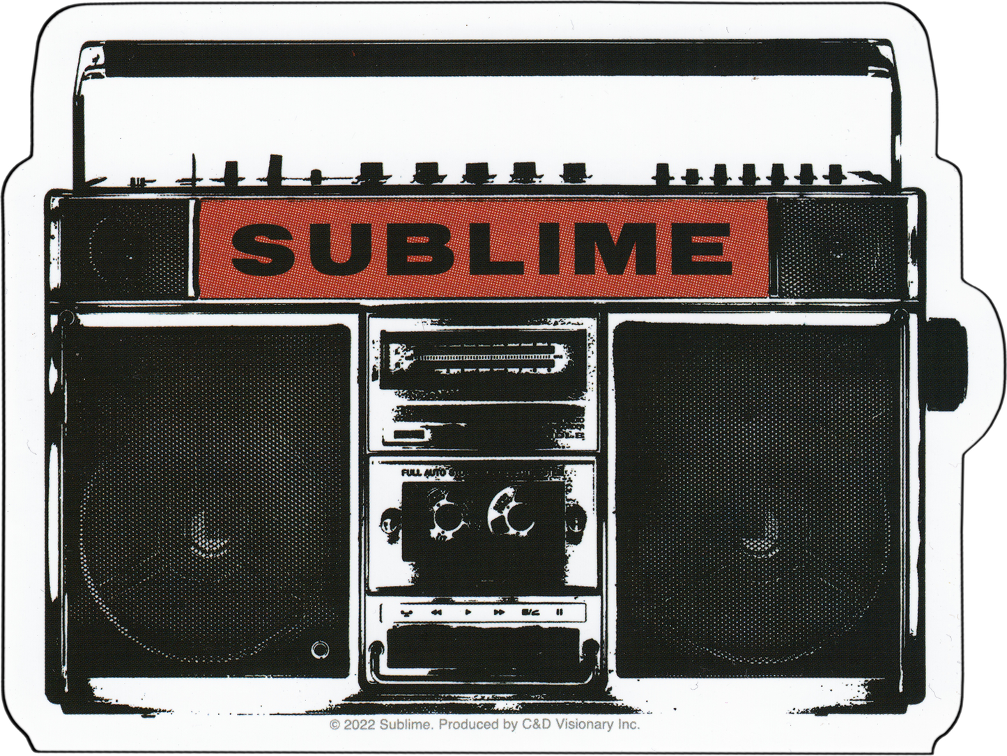 Square Deal Recordings & Supplies - Sticker - Sublime - Boom Box