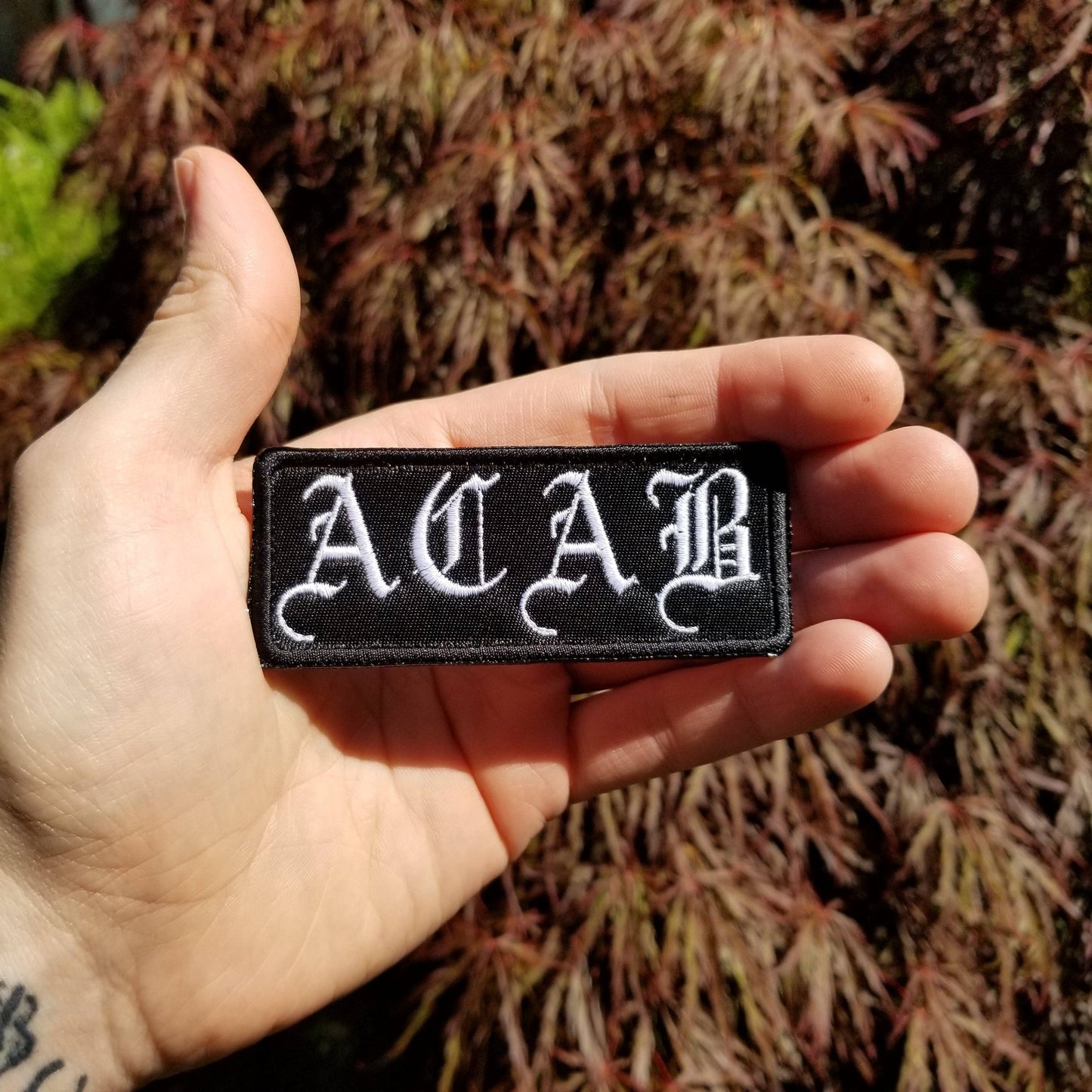 Thread By Dawn - ACAB Embroidered 3.5 inch Iron On/Sew On Embroidered Patch, Multiple Colors