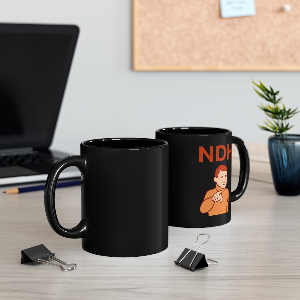 NDH 11oz Black Mug