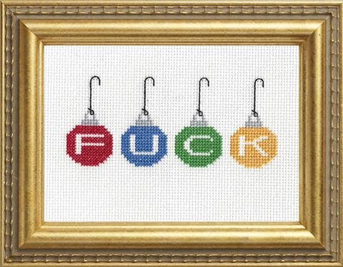 Subversive Cross Stitch - F*ck Ornaments