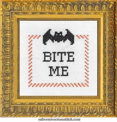 Subversive Cross Stitch - Bite Me
