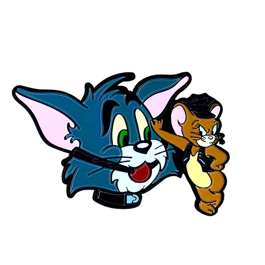 Geeky And Kinky - Cat & Mouse Enamel Pin