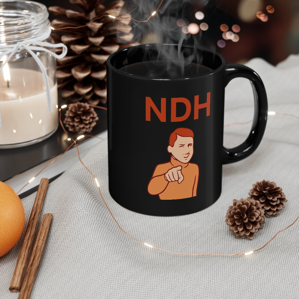 NDH 11oz Black Mug