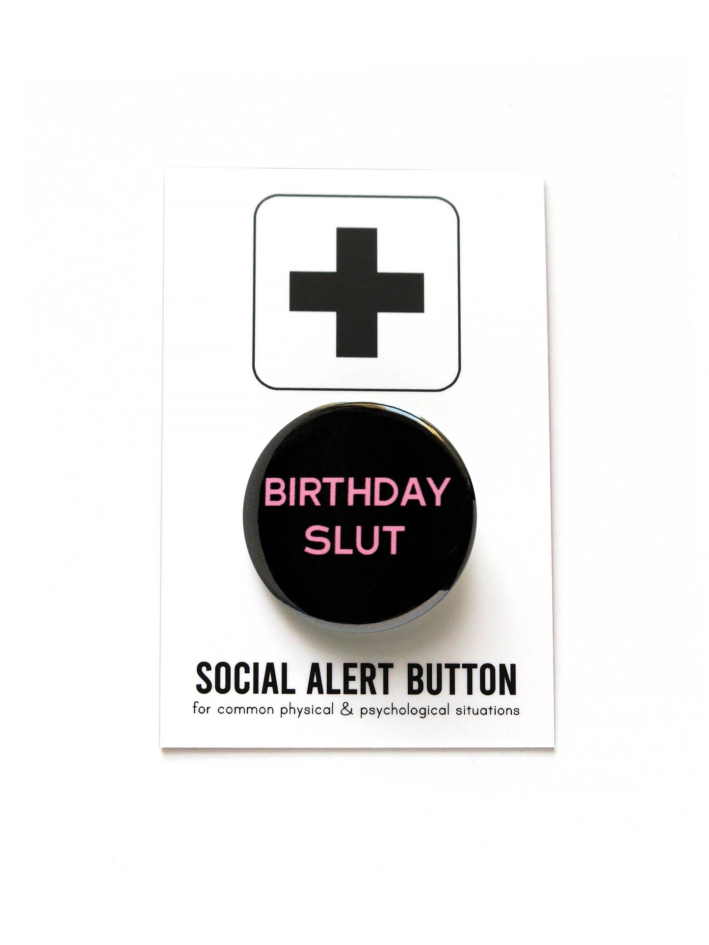 WORD FOR WORD Factory - BIRTHDAY SLUT pinback buttons