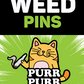 Wood Rocket Products - Purr Purr Pass Enamel Pin, EPW-015