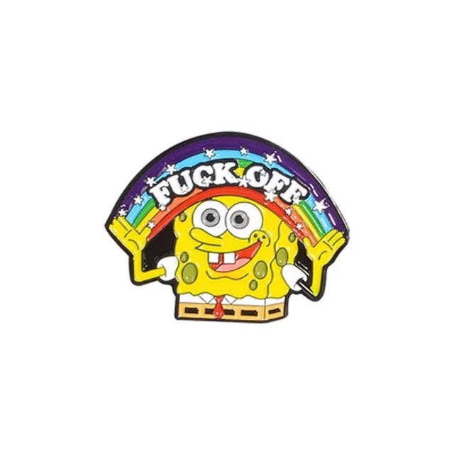 Shady Front - Spongebob "Fuck Off" Enamel Pin