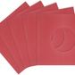 Square Deal Recordings & Supplies - 7" Red Record Inner Sleeves - Super Heavyweight - W/ Hole