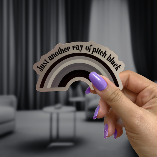 GetBullish - Just Another Ray Of Pitch Black Rainbow Vinyl Sticker