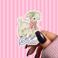 Pretty Toxic Stickers - Retro Lamb Sticker, Vulgar Kitsch Slut, Coquette Aesthetic