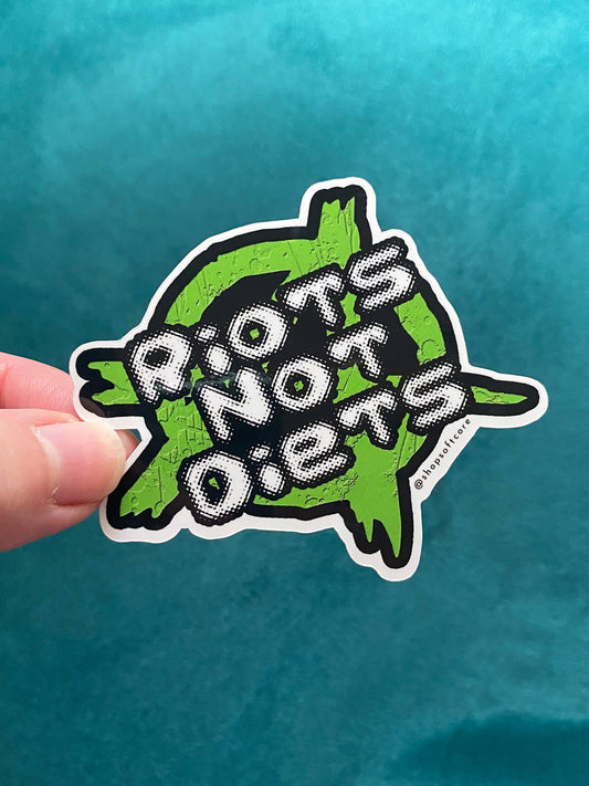 Softcore - Riots Not Diets Sticker