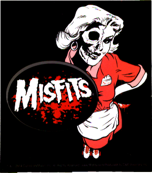 Square Deal Recordings & Supplies - Sticker - Misfits, The - Dead Waitress Logo