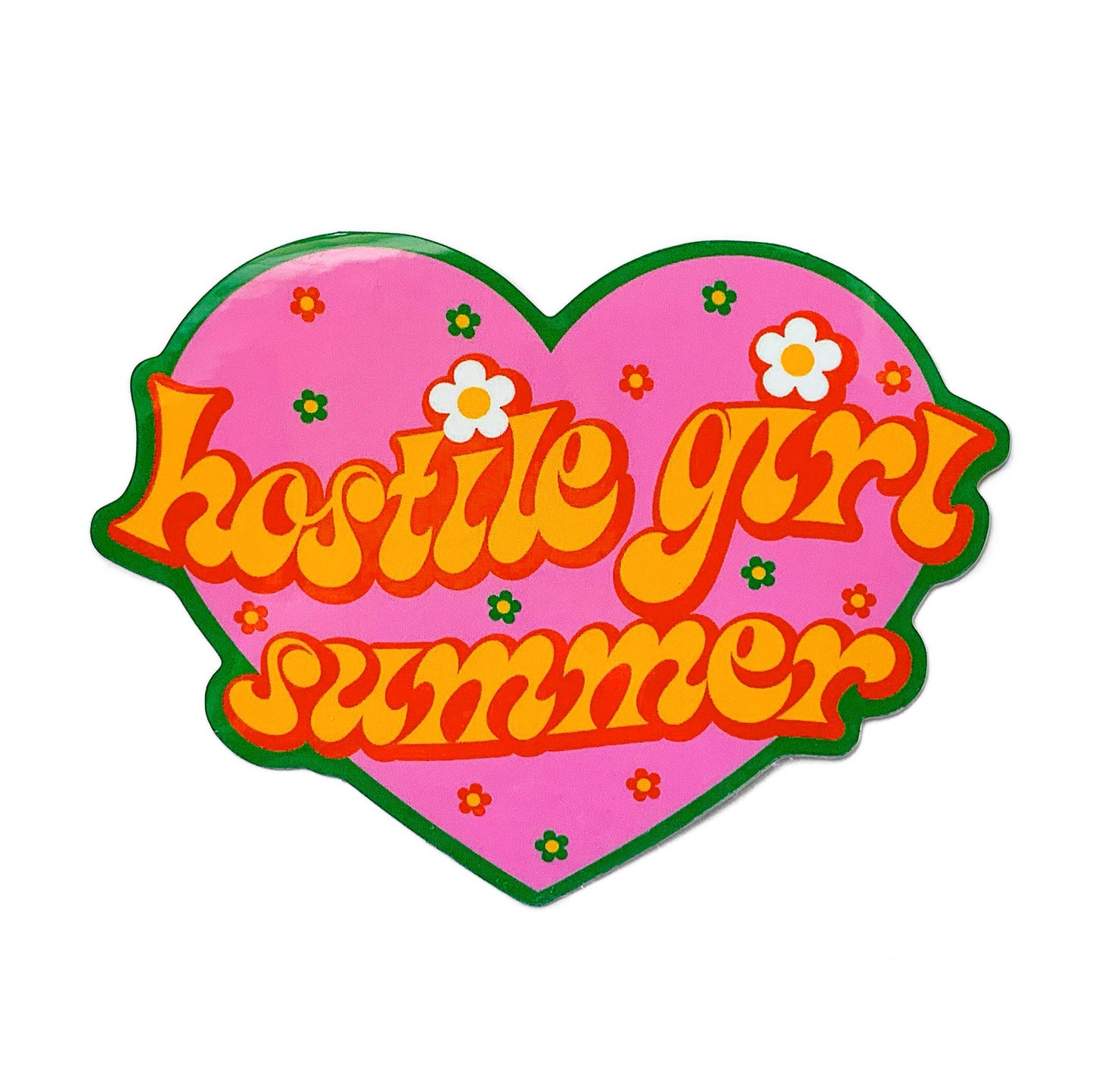 Krystan Saint Cat - Hostile Girl Summer Vinyl Sticker