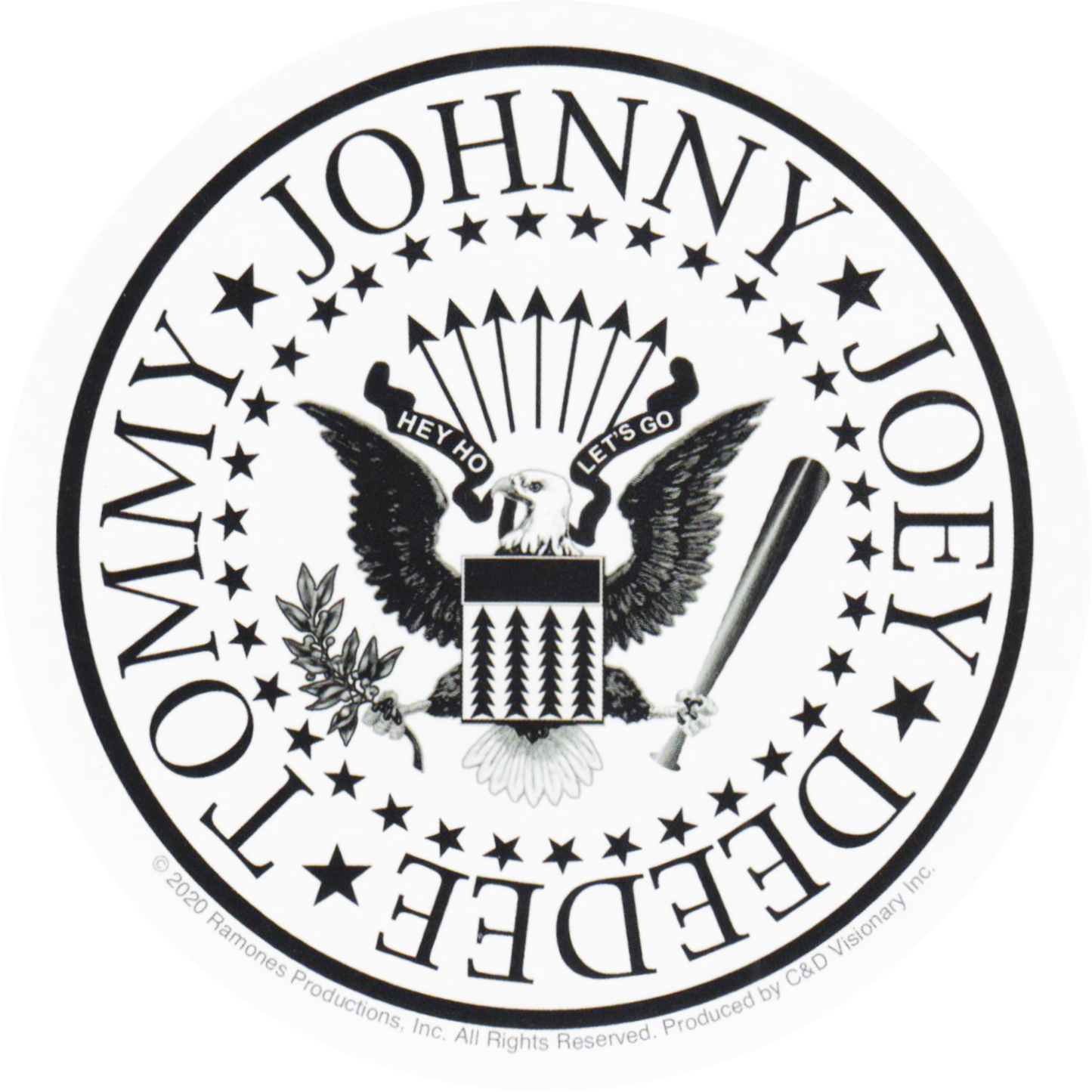 Square Deal Recordings & Supplies - Sticker - Ramones, The - "Johnny * Joey * DeeDee * Tommy"