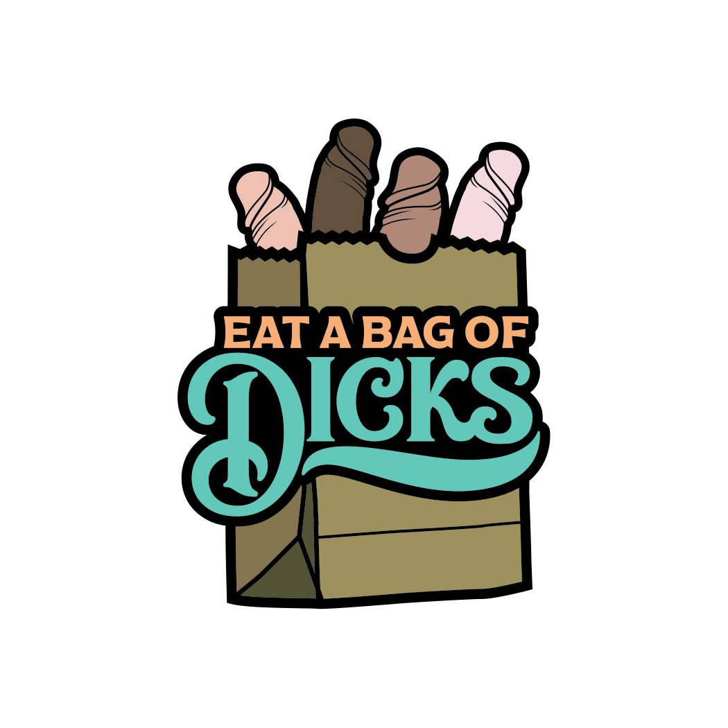 Wood Rocket Products - Eat A Bag of Dicks Enamel Pin, EPP-014