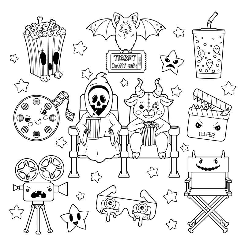 Simon & Schuster - Creepy Cute Goth Coloring Book by