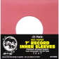 Square Deal Recordings & Supplies - 7" Red Record Inner Sleeves - Super Heavyweight - W/ Hole