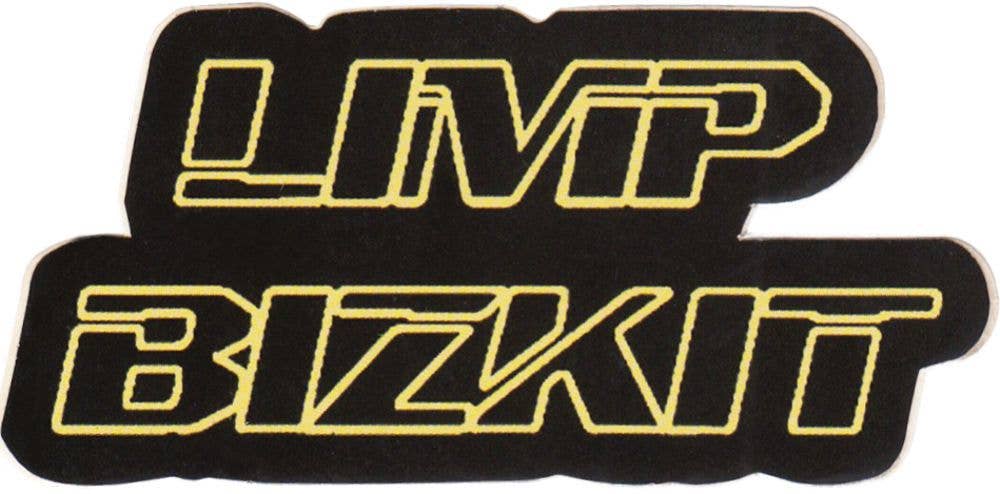 Square Deal Recordings & Supplies - Sticker - Limp Bizkit - Yellow On Black Logo