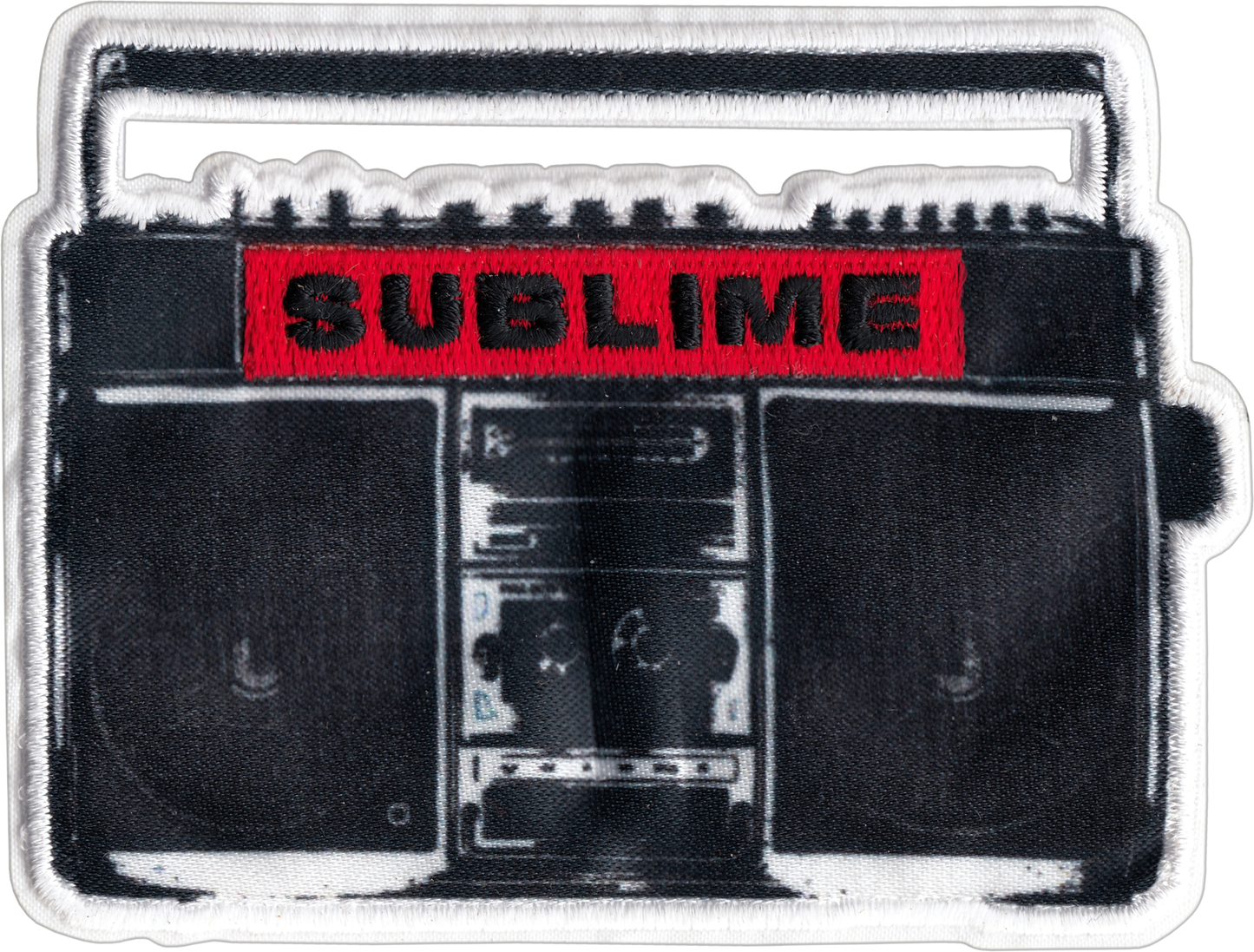 Square Deal Recordings & Supplies - Patch - Sublime - Boom Box Logo