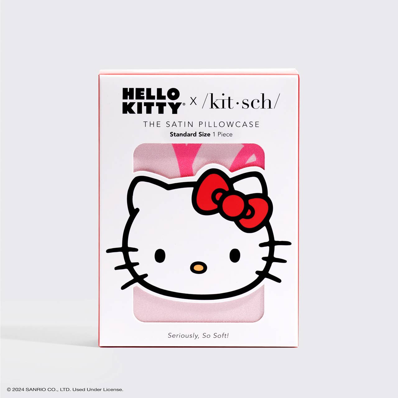 KITSCH - Hello Kitty x Kitsch Pillowcase - Pink Kitty Faces