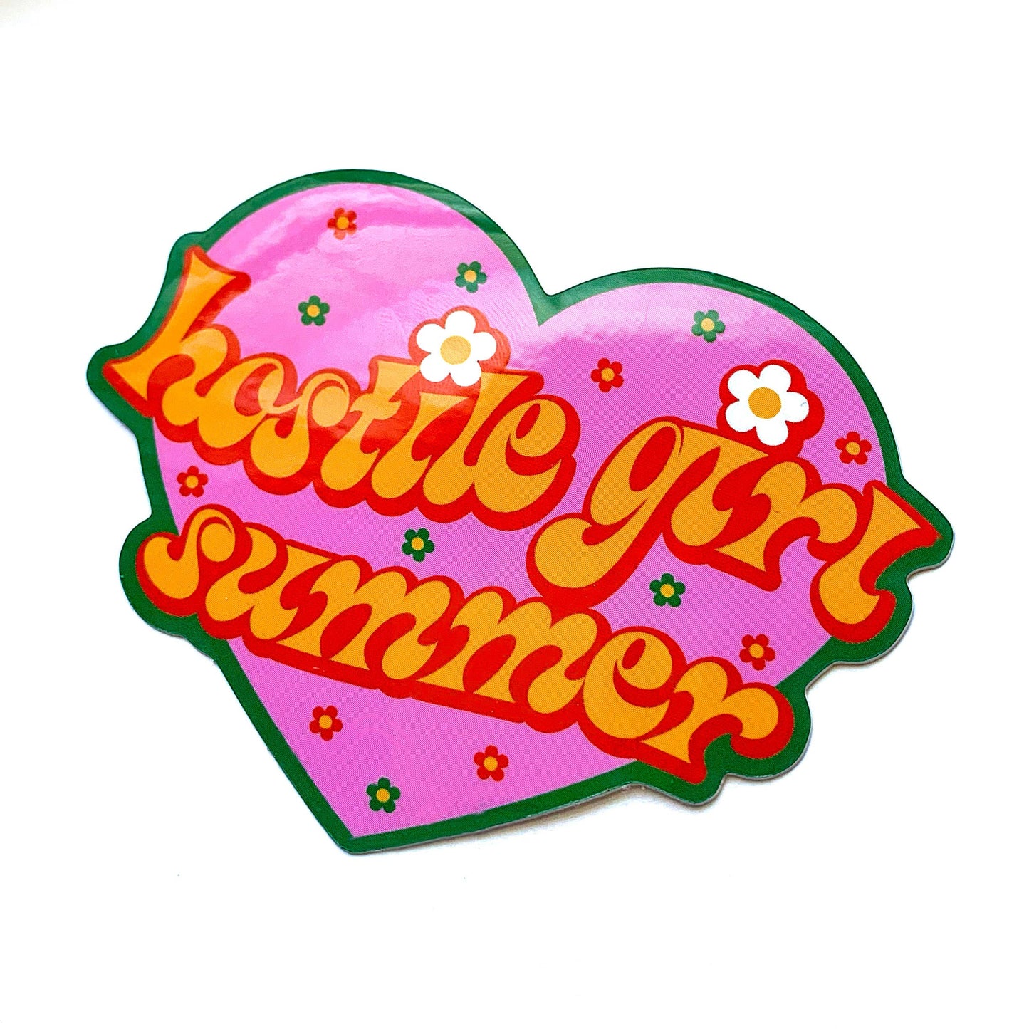 Krystan Saint Cat - Hostile Girl Summer Vinyl Sticker