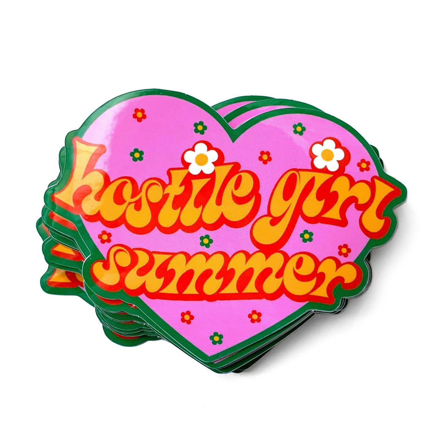 Krystan Saint Cat - Hostile Girl Summer Vinyl Sticker