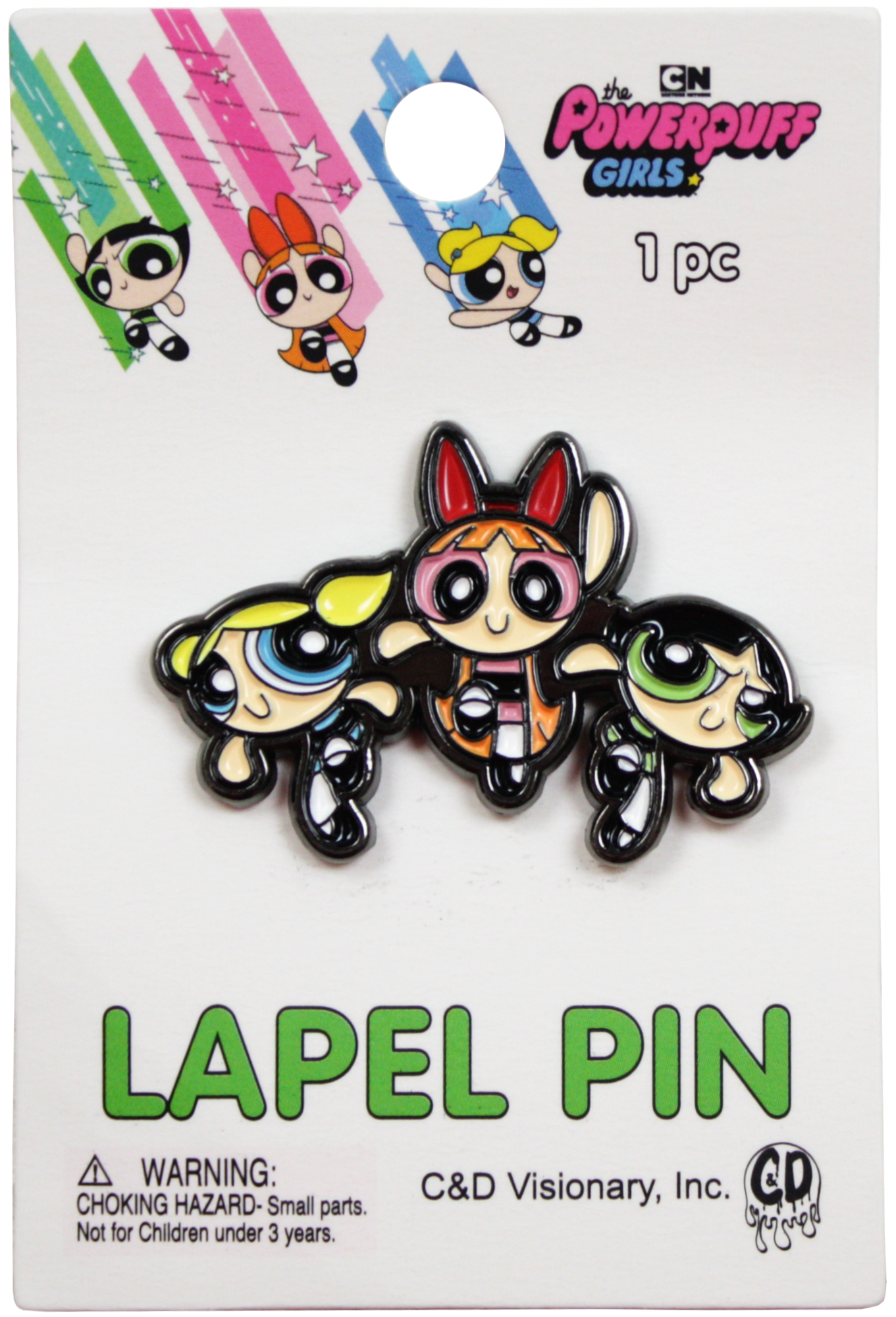 Square Deal Recordings & Supplies - Enamel Pin - Powerpuff Girls