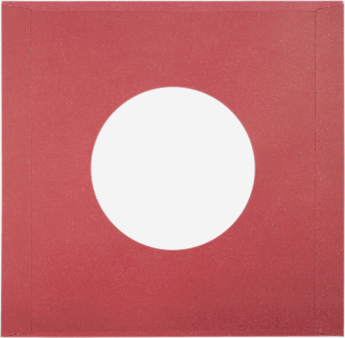 Square Deal Recordings & Supplies - 7" Red Record Inner Sleeves - Super Heavyweight - W/ Hole