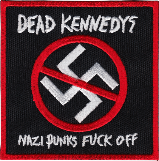 Square Deal Recordings & Supplies - Patch - Dead Kennedys - "Nazi Punks Fuck Off" Anti-Nazi Logo