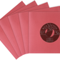 Square Deal Recordings & Supplies - 7" Red Record Inner Sleeves - Super Heavyweight - W/ Hole