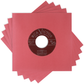 Square Deal Recordings & Supplies - 7" Red Record Inner Sleeves - Super Heavyweight - W/ Hole