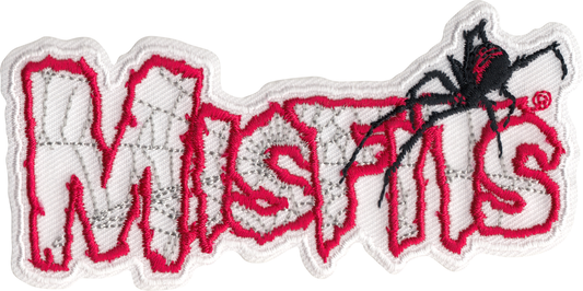 Square Deal Recordings & Supplies - Patch - Misfits, The - Spiderwebbed Logo With Black Widow