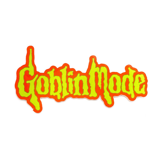 Krystan Saint Cat - Goblin Mode Spooky Goosebumps Vinyl Sticker