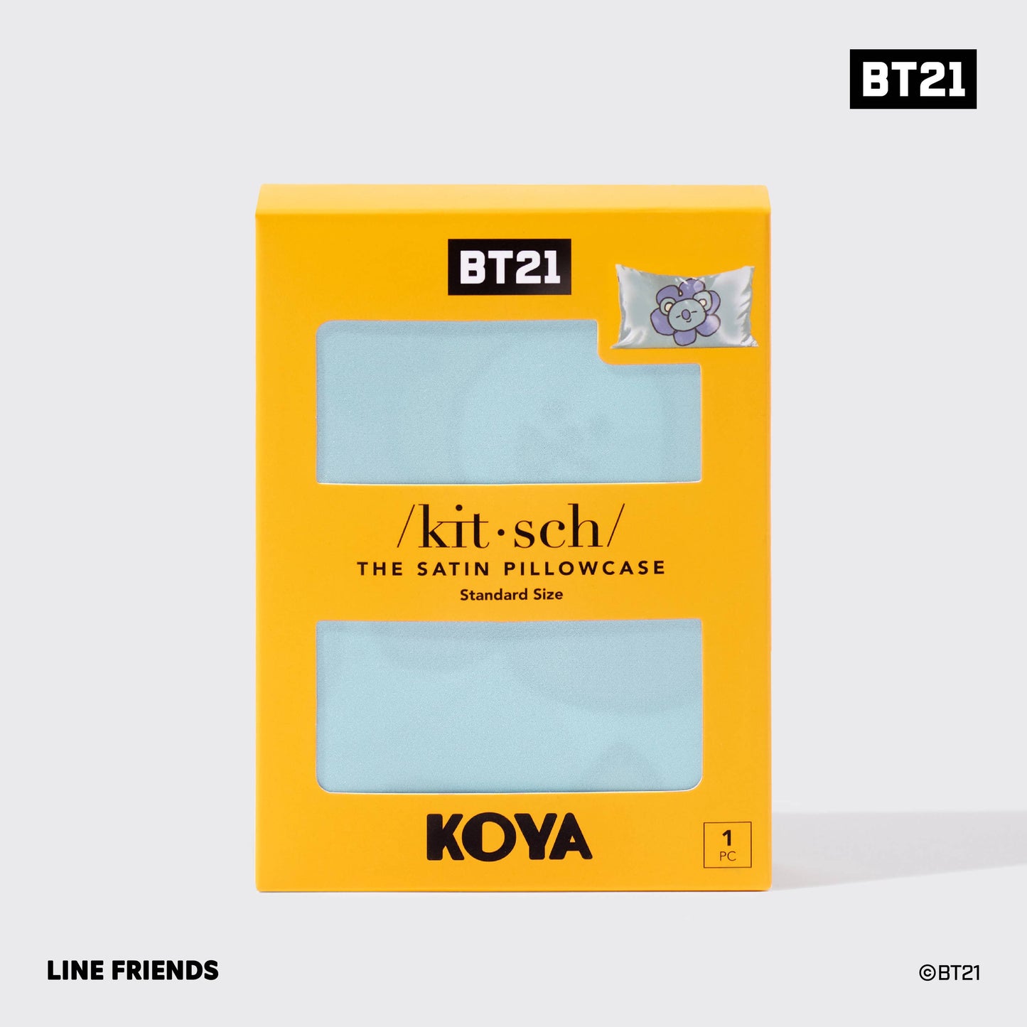 KITSCH - BT21 x Kitsch Satin Pillowcase Standard - Koya