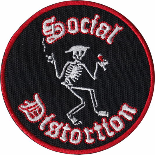 Square Deal Recordings & Supplies - Patch - Social Distortion - Martini Skeleton