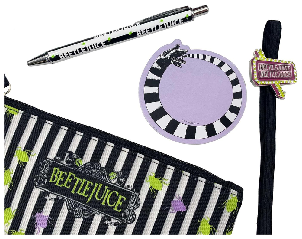 Square Deal Recordings & Supplies - Gift Set - Beetlejuice Deluxe Coffin Shaped Halloween Gothic