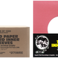 Square Deal Recordings & Supplies - 7" Red Record Inner Sleeves - Super Heavyweight - W/ Hole