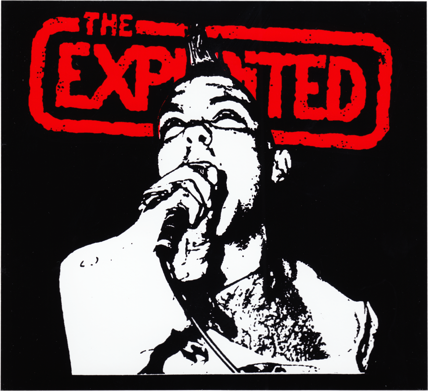 Square Deal Recordings & Supplies - Sticker - Exploited, The - Logo With Wattie Buchan Singing