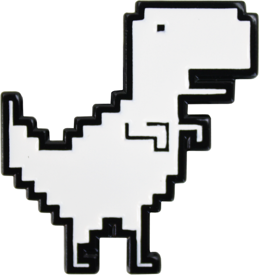 Square Deal Recordings & Supplies - Enamel Pin - Dinosaur - 8-Bit Pixel Tyrannosaurus Rex
