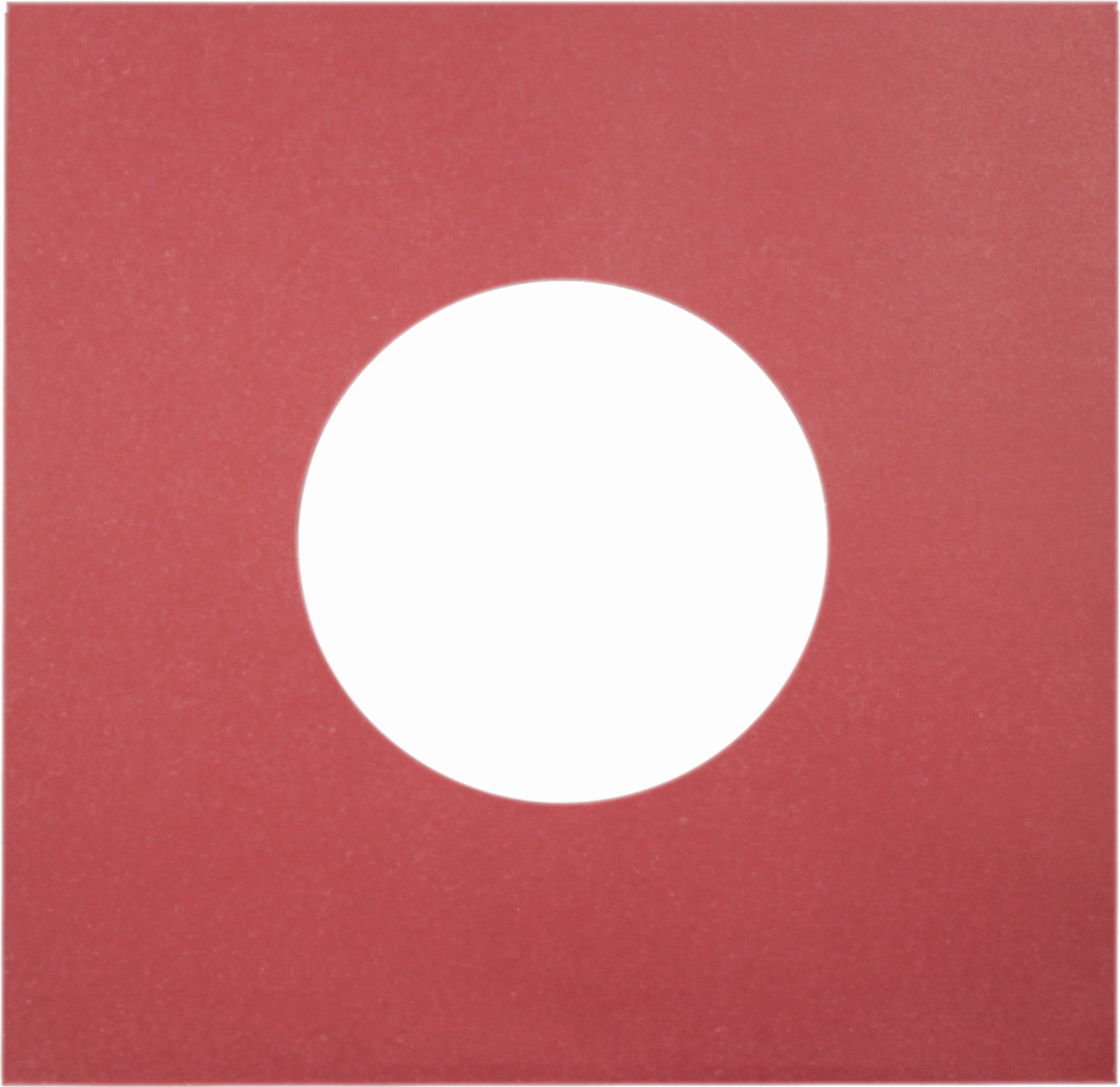 Square Deal Recordings & Supplies - 7" Red Record Inner Sleeves - Super Heavyweight - W/ Hole