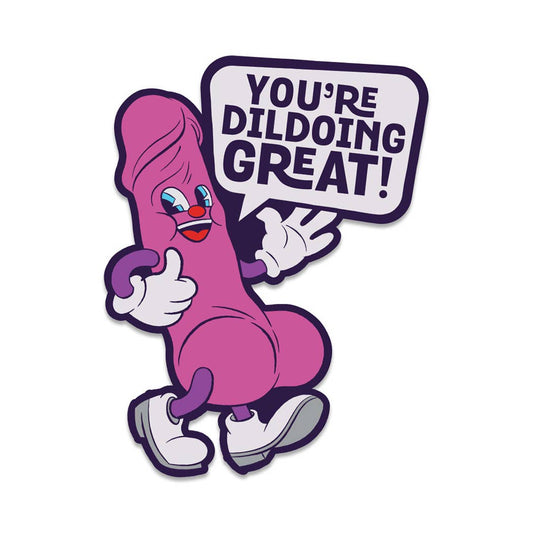 Wood Rocket Products - Fuck Buddies Dildoing Great Enamel Pin, FBP-002