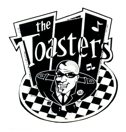 Square Deal Recordings & Supplies - Sticker - Toasters, The - Retro Face Logo