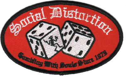 Square Deal Recordings & Supplies - Patch - Social Distortion - "Gambling With Souls Since 1979"