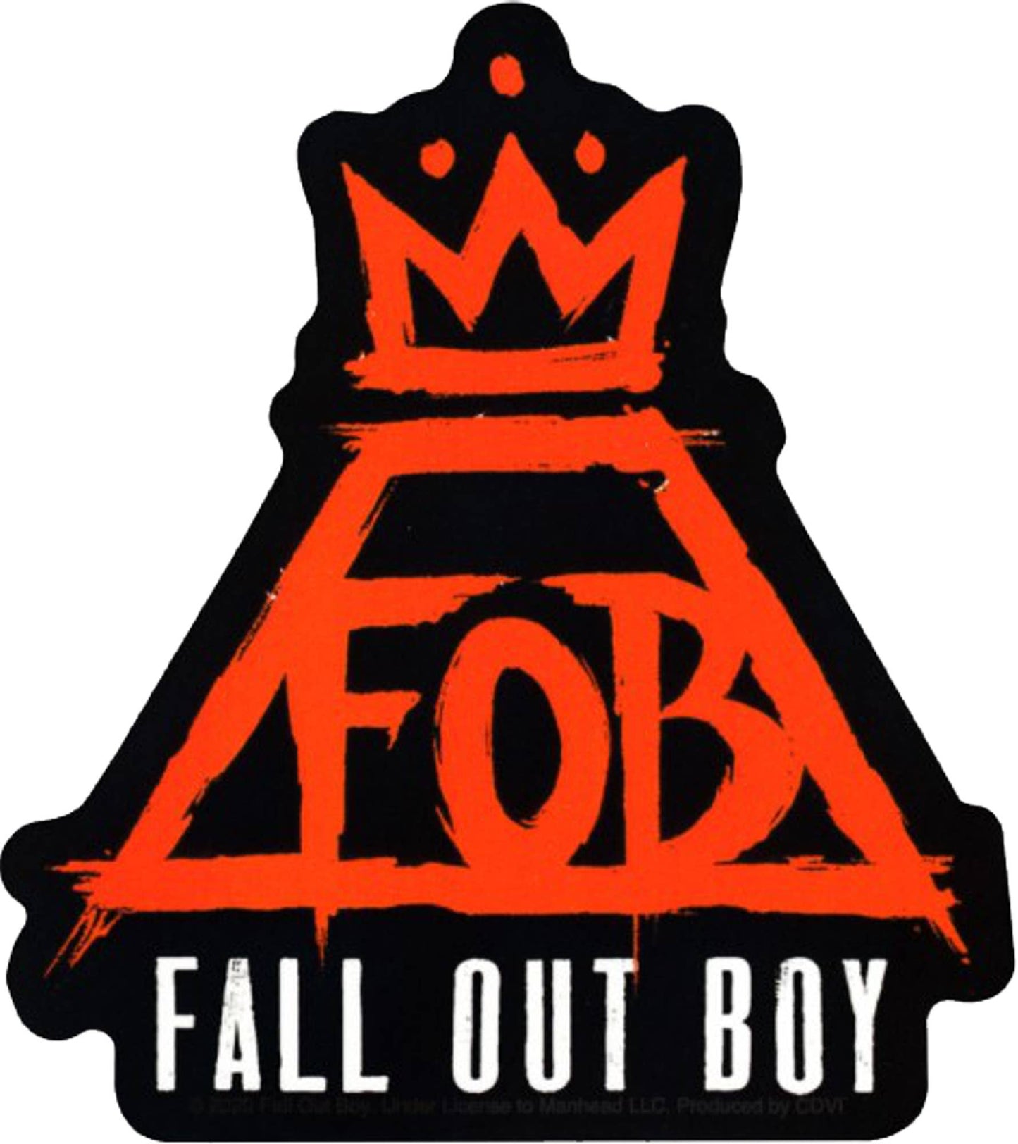 Square Deal Recordings & Supplies - Sticker - Fall Out Boy - Red Crown Logo